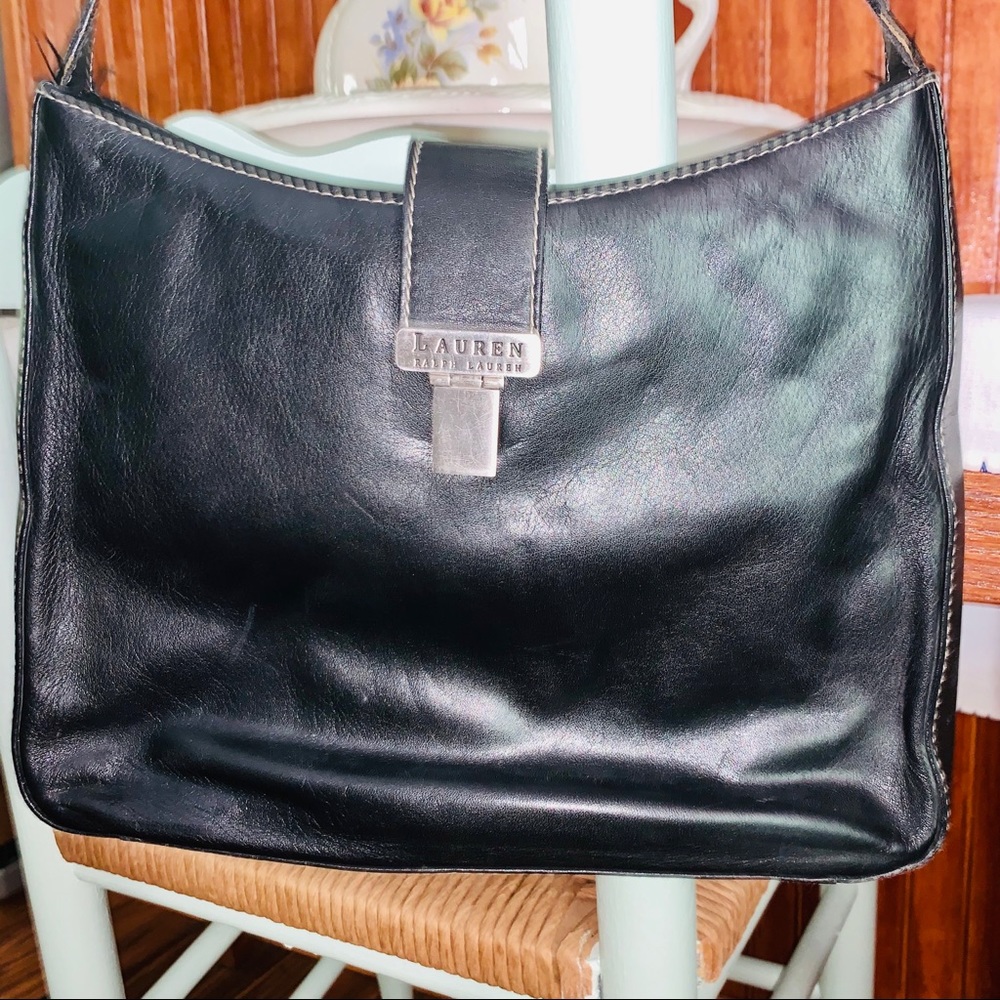 Ralph Lauren Black Leather Purse